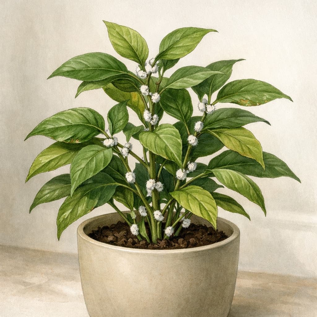 Houseplant: what to do when you see mealybugs — Houseplant, mealybugs